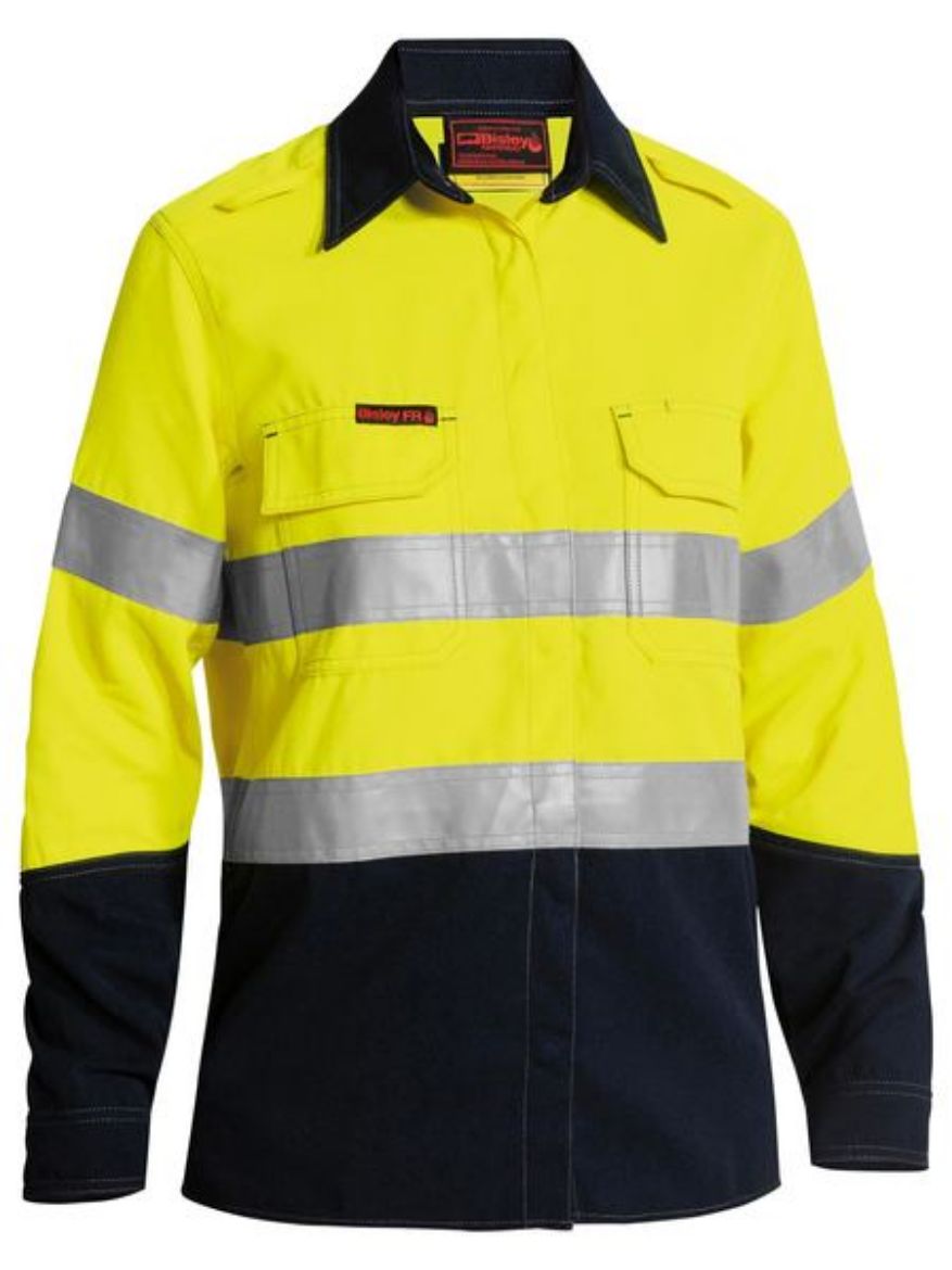 Picture of Bisley Tencate Tecasafe® Plus 700 - Women'S Taped Hi Vis Fr Vented Shirt